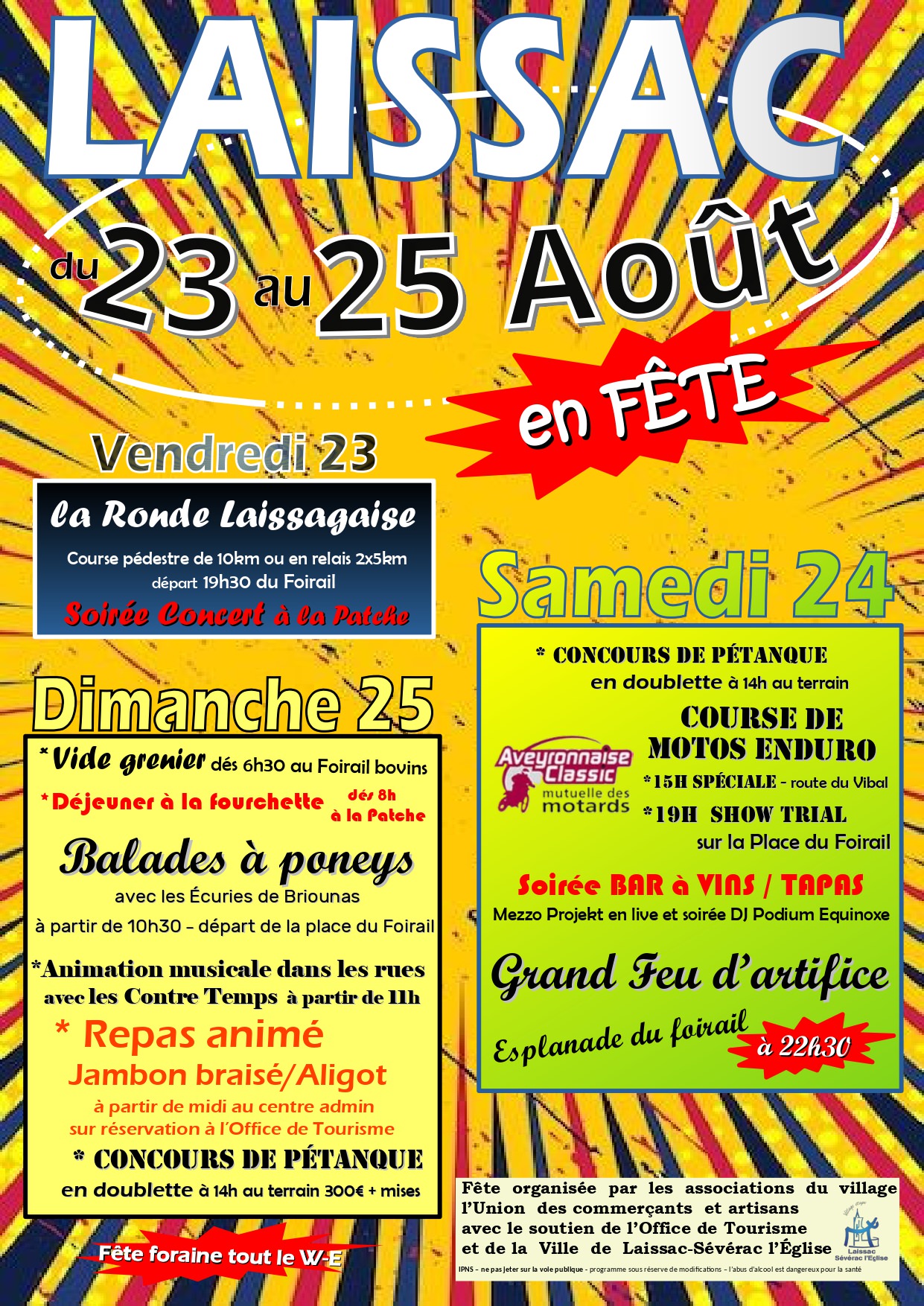 Lire la suite à propos de l’article Fête à Laissac, demandez le programme !!!