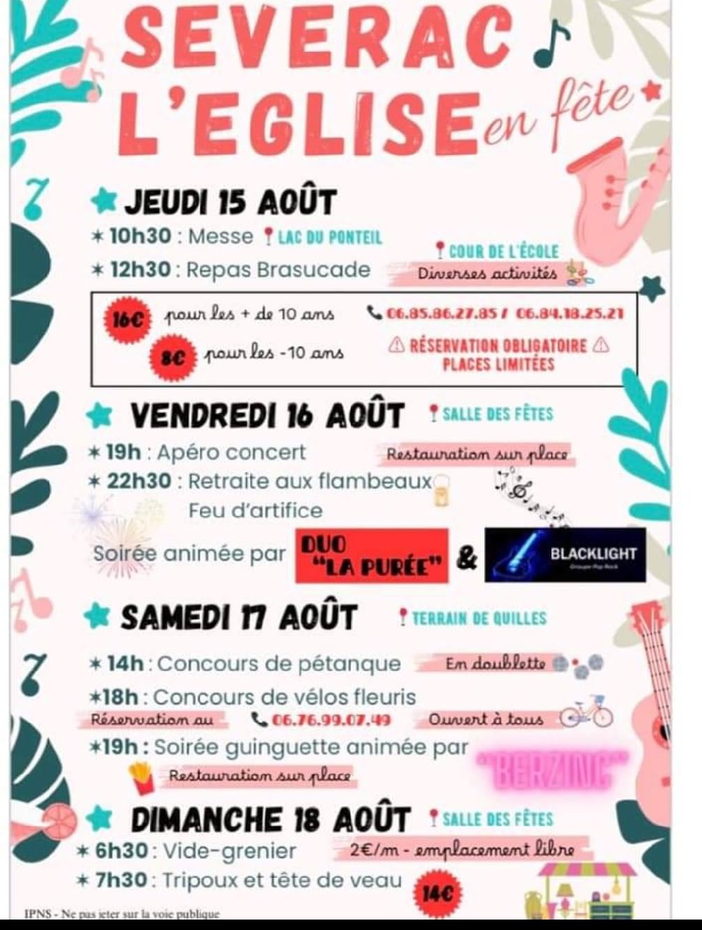 Lire la suite à propos de l’article Semaine de la fête à Sévérac l’Eglise