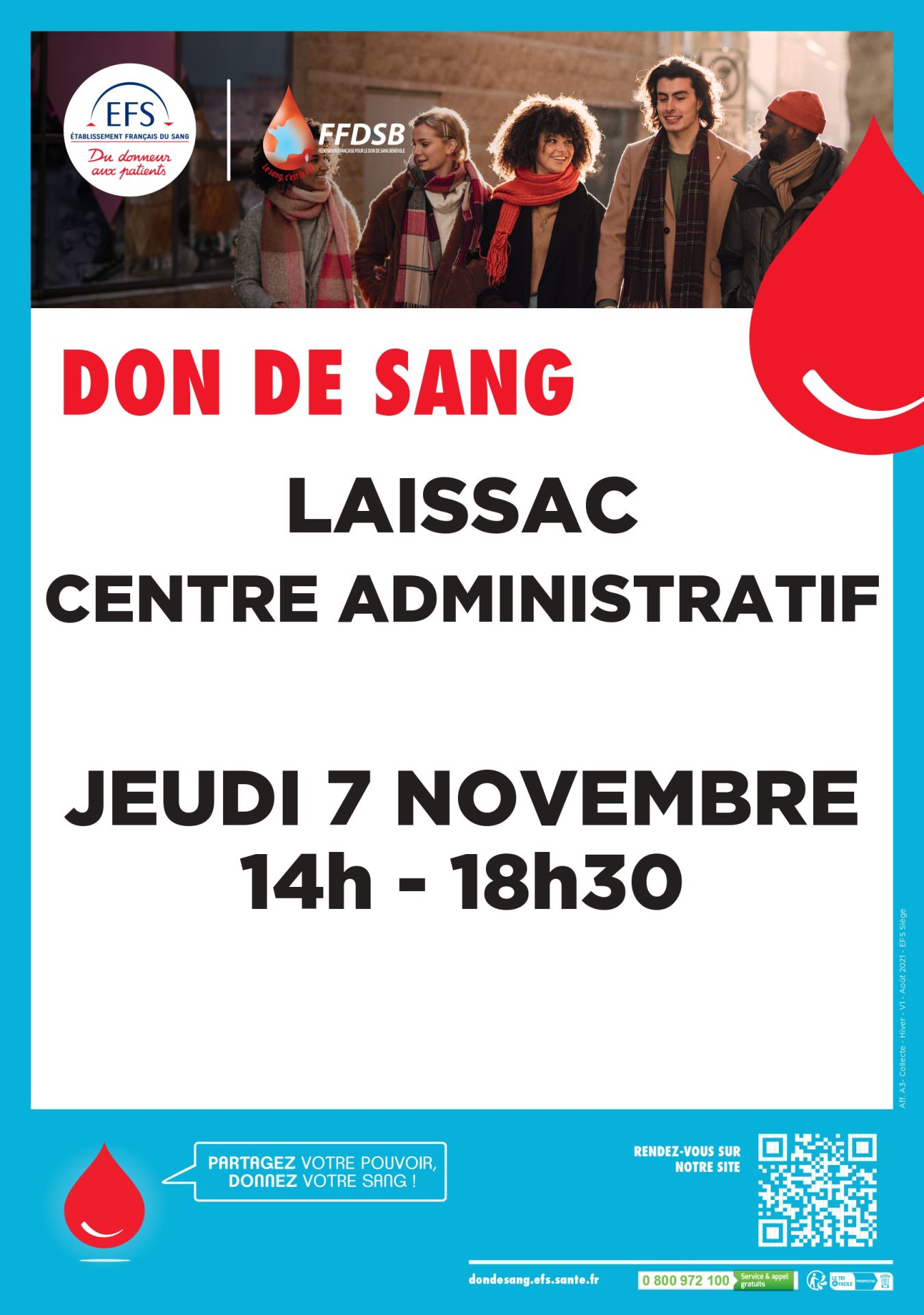 Lire la suite à propos de l’article Don du sang à Laissac