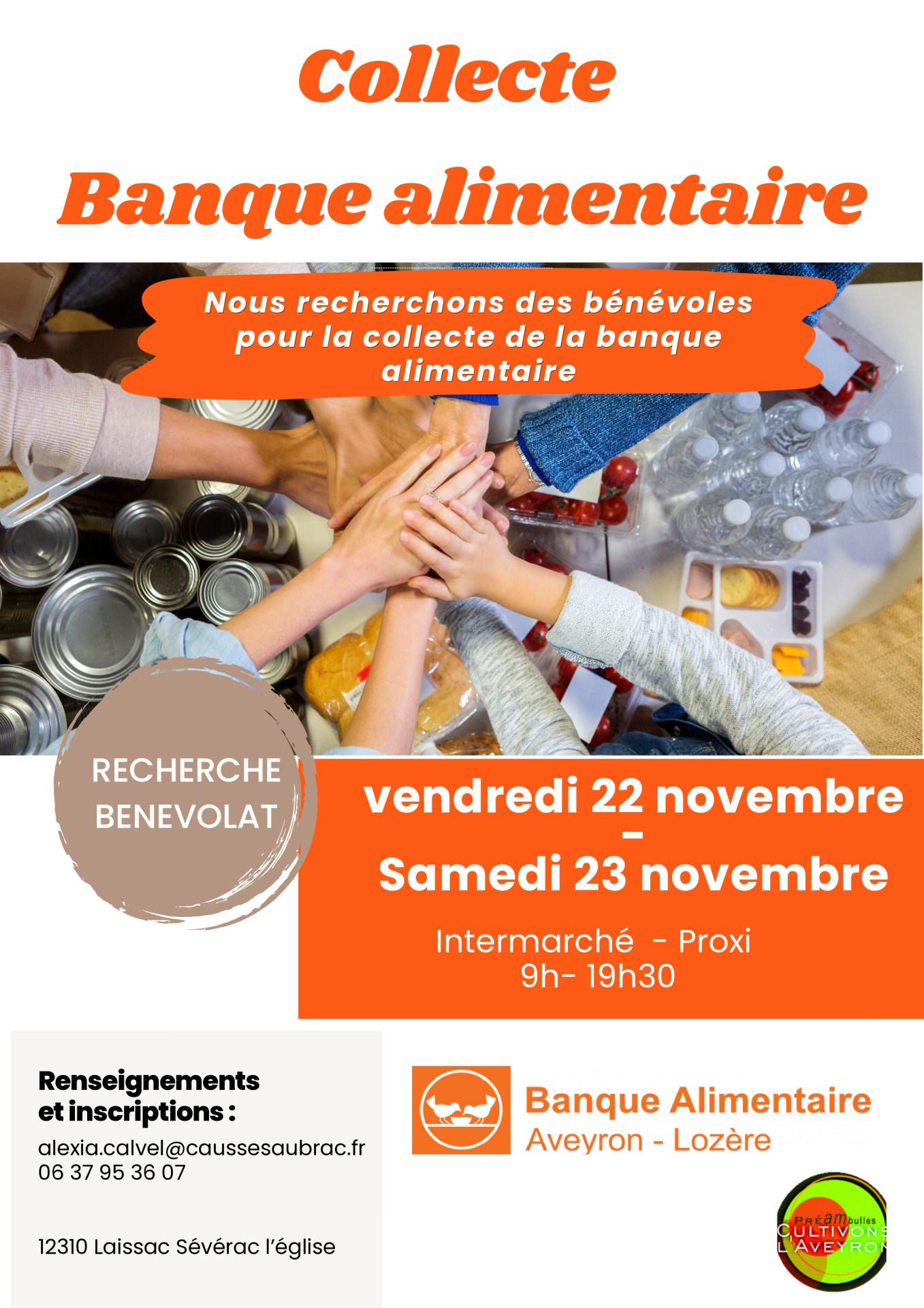 Lire la suite à propos de l’article Collecte nationale & locale de la Banque Alimentaire – Appel aux dons