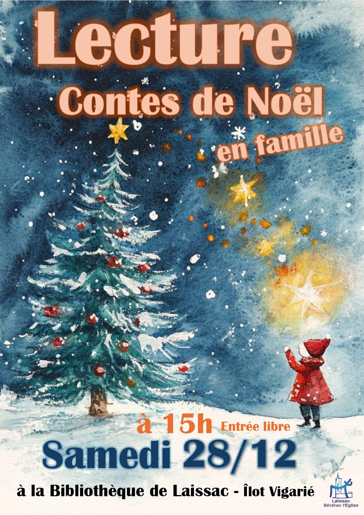 Lire la suite à propos de l’article Lecture de Contes de Noël à la Bibliothèque