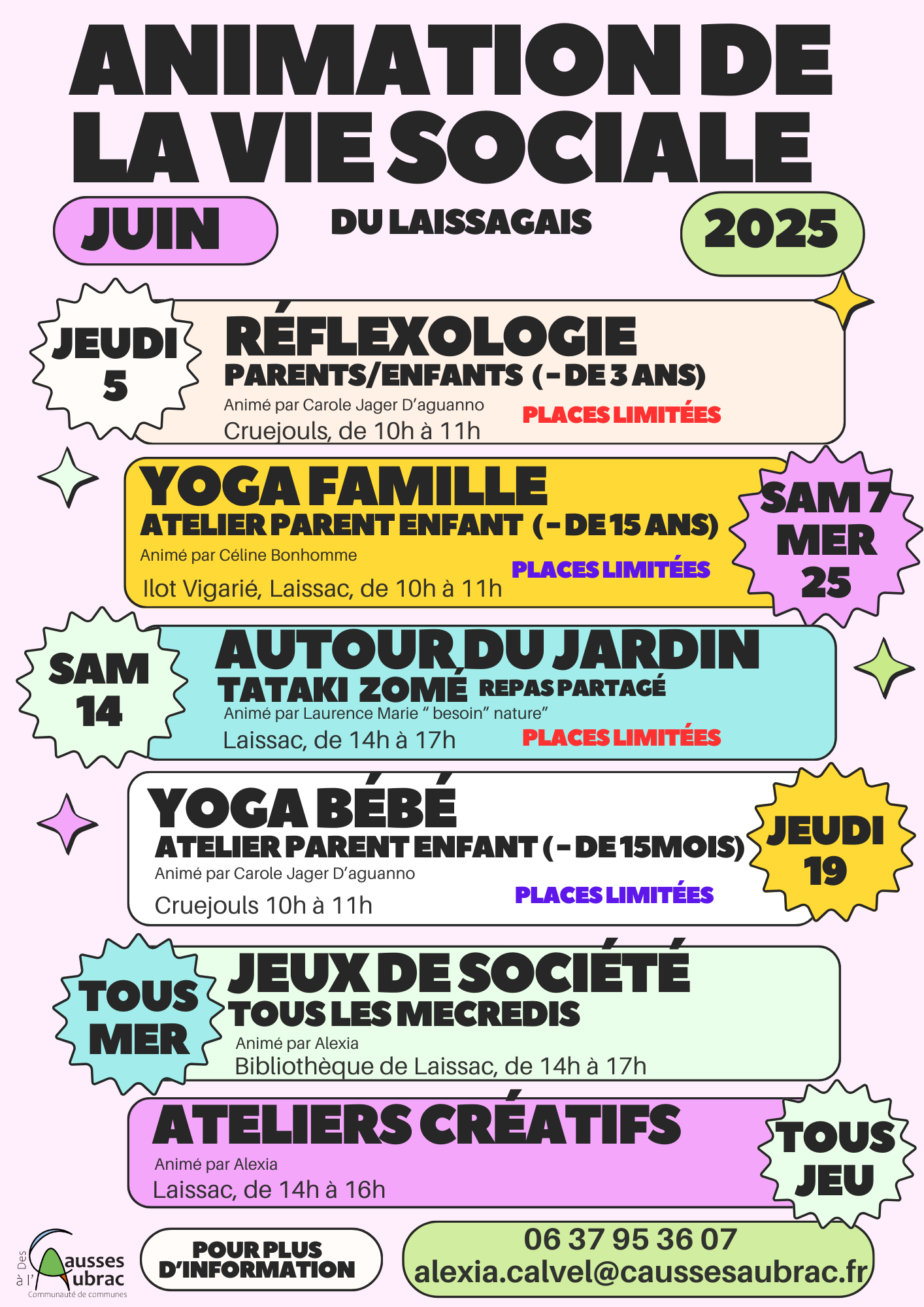 Lire la suite à propos de l’article Programme des animations de la vie sociale en Laissagais