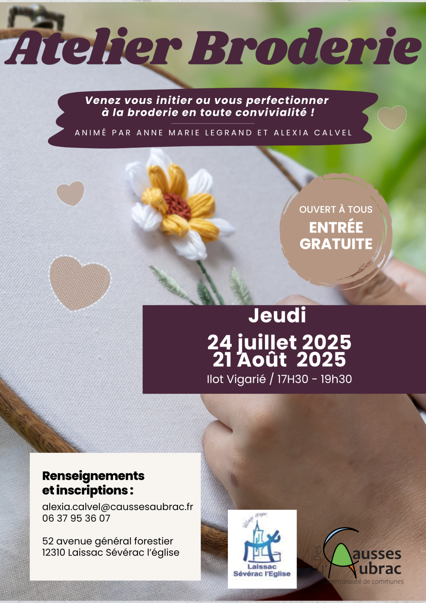 Lire la suite à propos de l’article Atelier créatif autour de la broderie