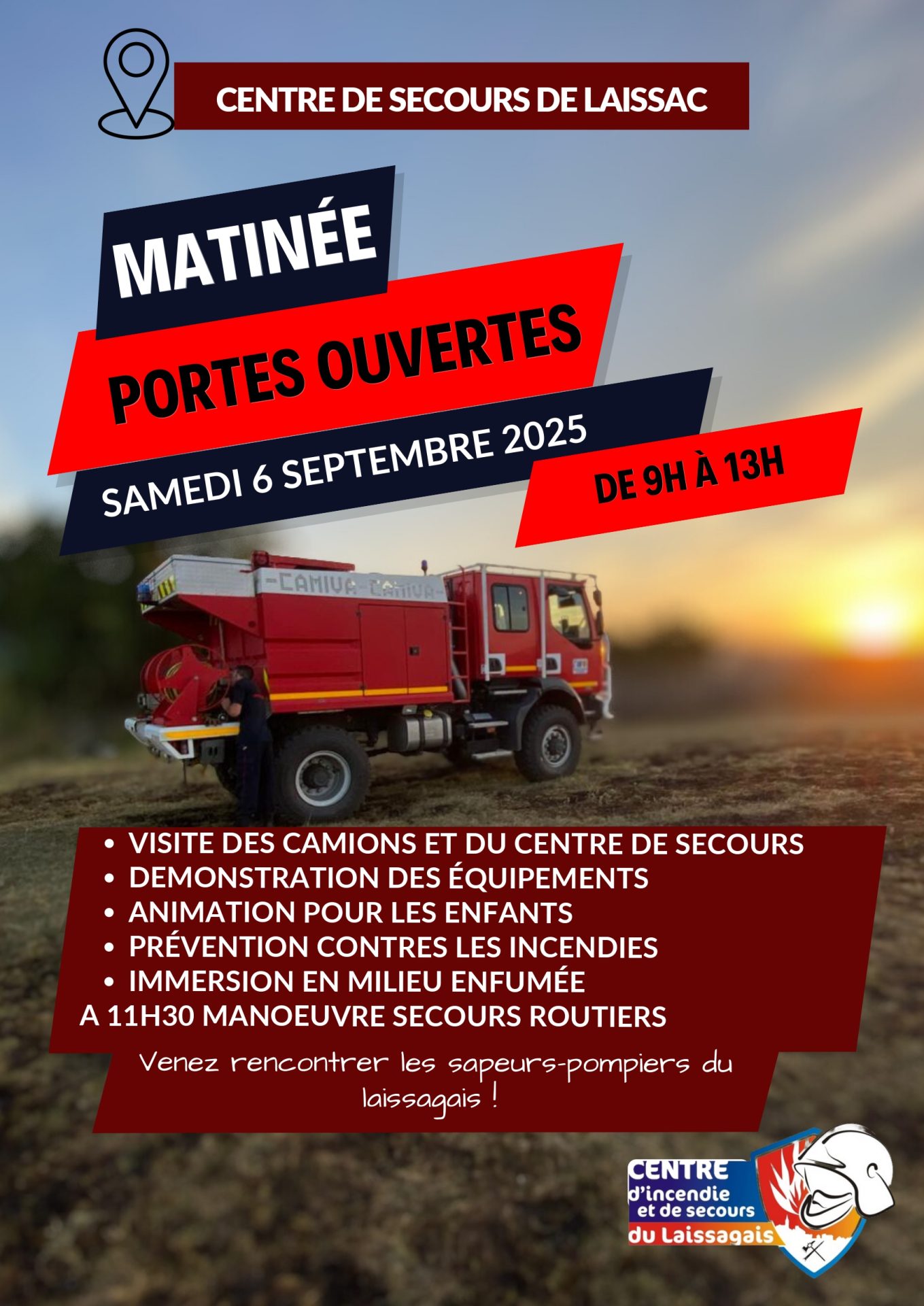 Lire la suite à propos de l’article Portes ouvertes de la caserne des pompiers du laissagais