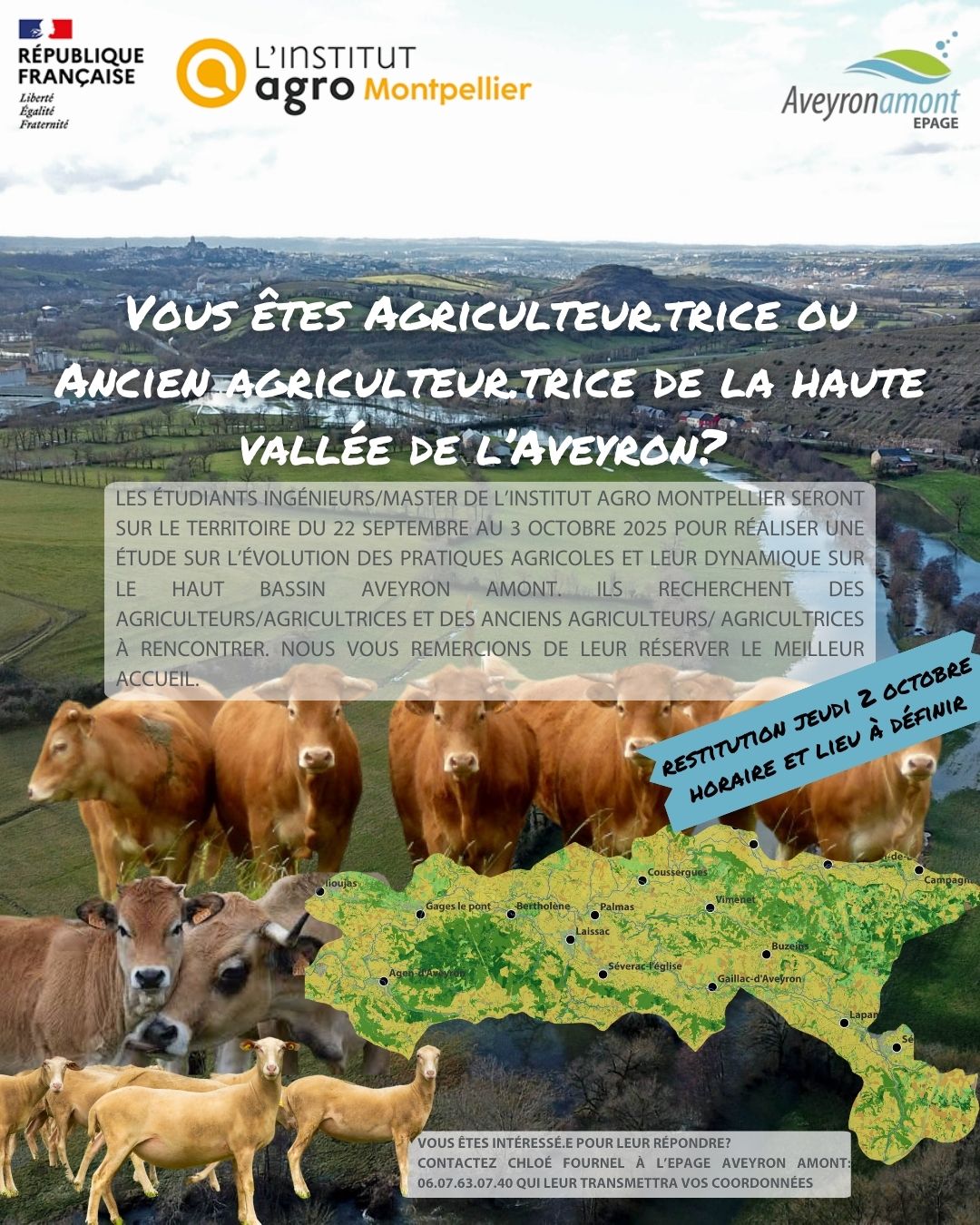 Lire la suite à propos de l’article Etude et observation de l’agriculture dans la haute vallée de l’Aveyron