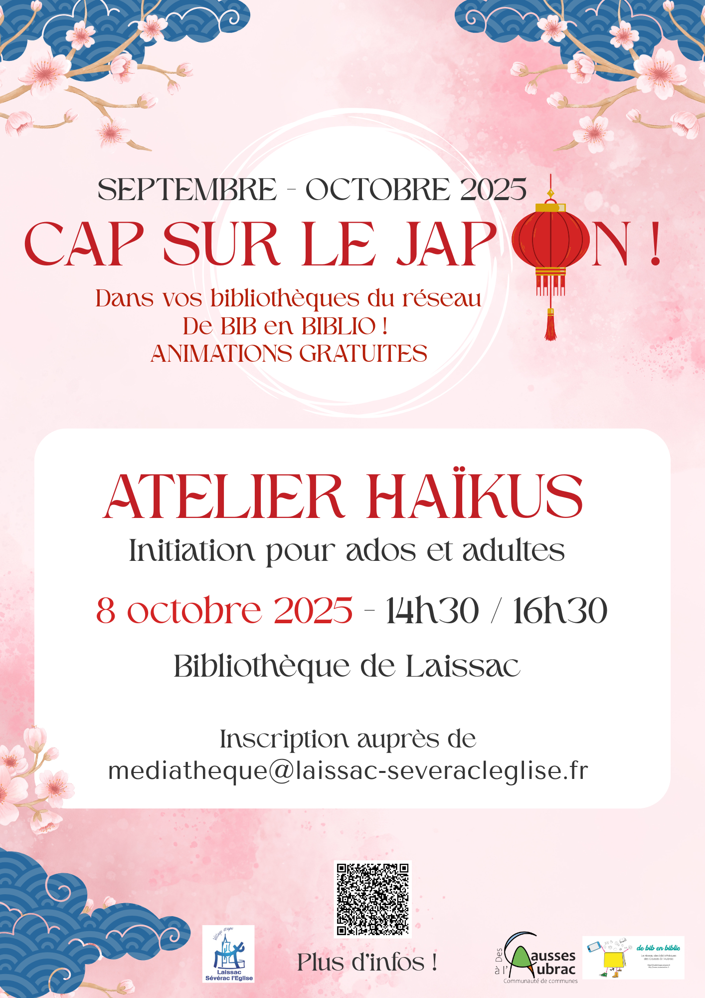Lire la suite à propos de l’article Atelier Haïkus (écriture) – Cap sur le Japon !!!