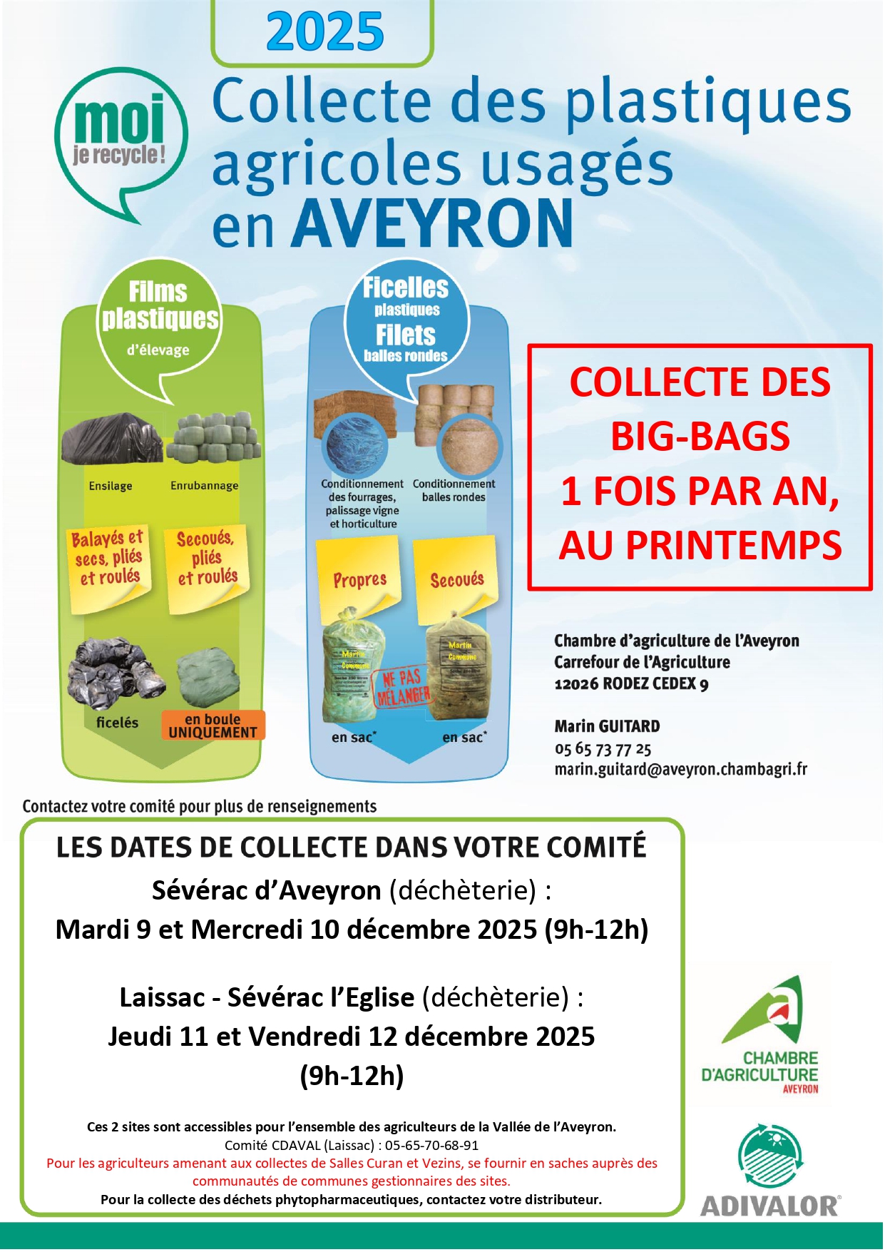 Lire la suite à propos de l’article Collecte des plastiques agricoles en vallée d’Aveyron