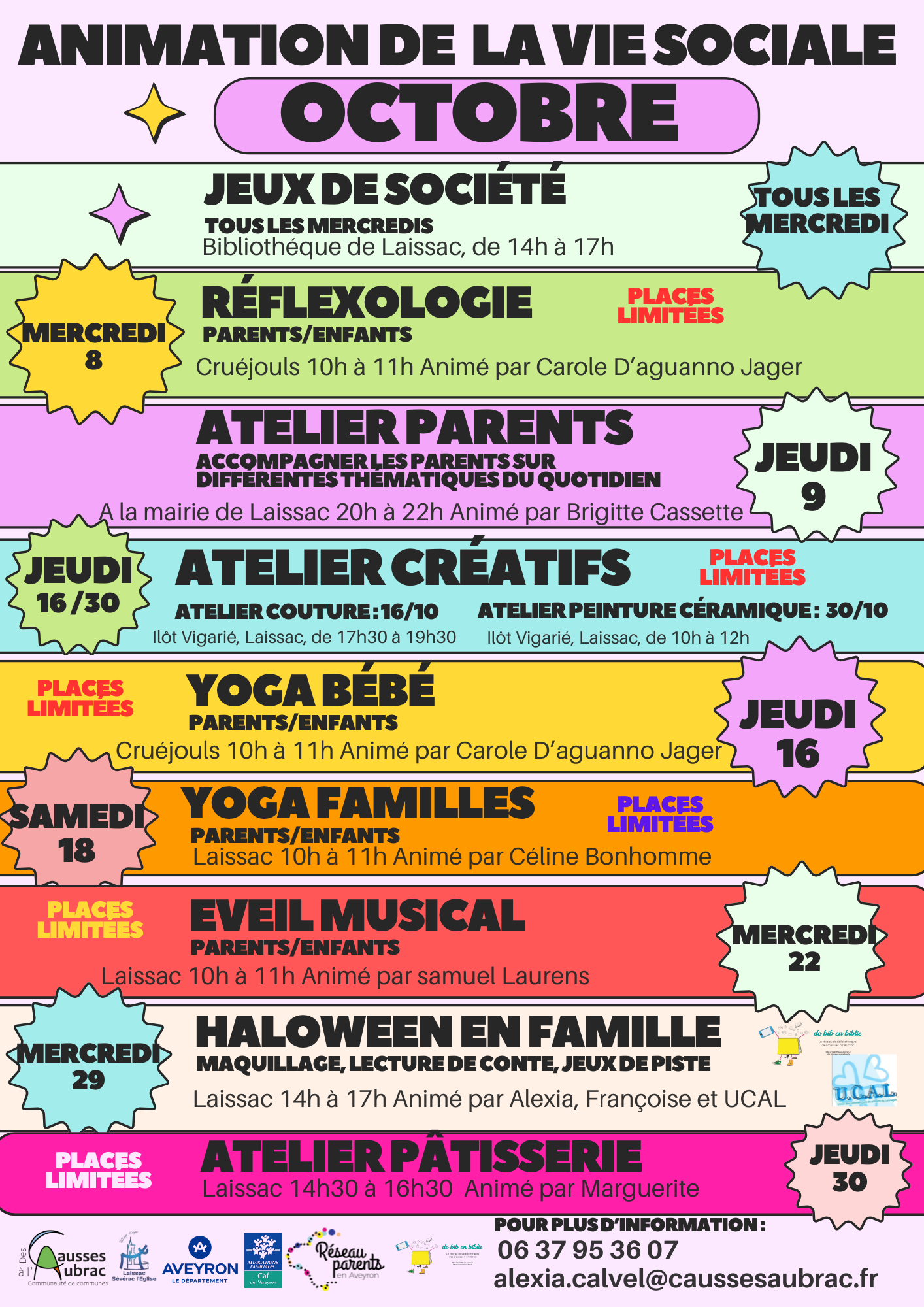 Lire la suite à propos de l’article Programme des animations d’Octobre
